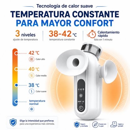Vaporizador Facial Portátil 3 en 1